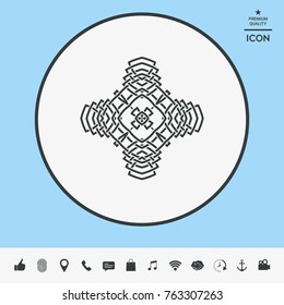 Oriental arabic pattern. Logo. Element for your design