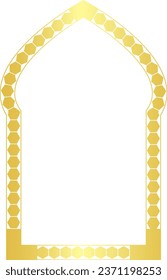 Oriental Arch Polygon Shape window door Architectural Arch rectangular frame Arrows symbol Luxury golden frame Gold frame ornamental borders decorative decor picture frame 