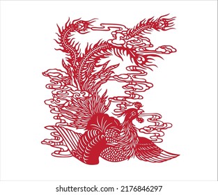 silueta vectorial de arte oriental con fondo blanco