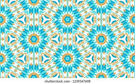 Oriental asian seamless pattern. Vector geometric abstract backgound.