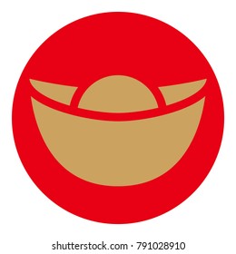 Oriental Auspicious Element Gold Ingot