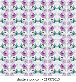 oriental background with floral motifs designed