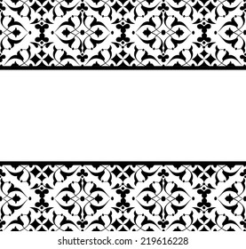Oriental Background Floral Motifs Designed Stock Vector (Royalty Free ...