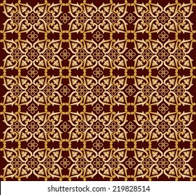 oriental background with floral motifs designed