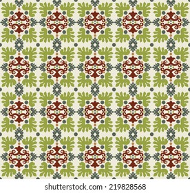 oriental background with floral motifs designed