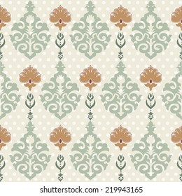 oriental background with floral motifs designed