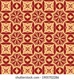 Oriental background vectors chinese traditional pattern 2 colors red and gold
