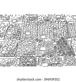 Oriental bazaar, sketch for your design