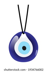 Oriental Blue Evil Eye illustration