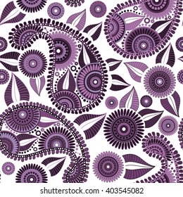 Oriental bright ornate seamless pattern 