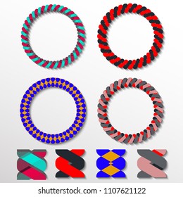 oriental brushes vector graphic design