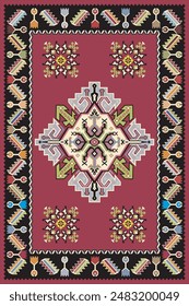 Oriental carpet in modern style