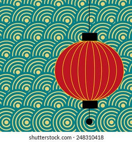 Oriental Chinese New Year clouds pattern Element Vector Design