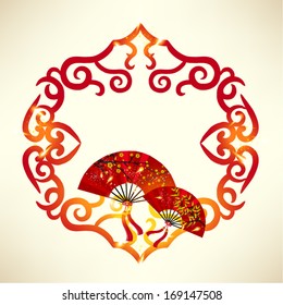 Oriental Chinese New Year Element Vector Design 