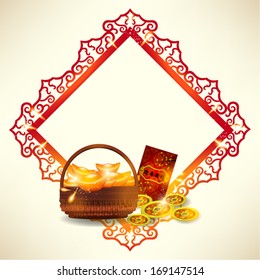 Oriental Chinese New Year Element Vector Design 