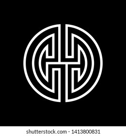 Oriental chinese symbol of happiness and health