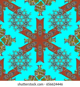 Oriental colored pattern on background. Vector illustration. Islam, Arabic, Indian, turkish, pakistan, chinese, ottoman motifs. Vintage decorative elements. Abstract Mandala.