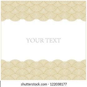 Oriental curve wave pattern frame