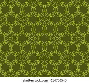 oriental decorative ethnic ornament. Seamless vector illustration in floral style. Design for greeting card, fabric print, cover or page for scrapbooking, gift wrap.