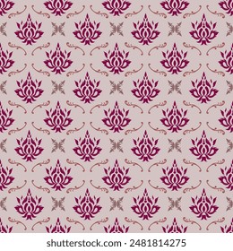 Oriental demark seamless pattern, design for wallpaper carpet fabric wrapping clover 