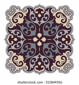 Oriental design element. Islam, Arabic, Asian ornamental motifs