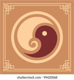 Oriental Design Element - Yin Yang Pattern