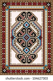 Orientalisches Design im Rahmen für Teppiche