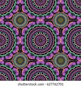 Oriental, doodle ornament.