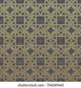 Oriental drawings vector modern geometry pattern hexagon, abstract geometric background, trendy print, retro texture