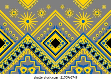 Oriental ethnic geometry ikat seamless pattern original design for background , carpets, scarves, wrapping paper, clothing, jewelry,shirt pattern