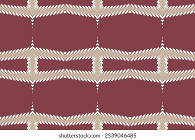Oriental étnico ikat patrón patrón de fondo tradicional sin fisuras Diseño para alfombra, Fondo de pantalla, ropa, envoltura, batik, tela, estilo de bordado de Ilustración vectorial.