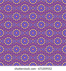 Oriental ethnic multicolored seamless pattern. Vector