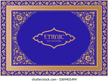 Oriental ethnic ornamental background