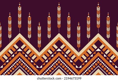Oriental ethnic pattern. Abstract ethnic geometric pattern background design wallpaper, Indian border background,carpet,wallpaper,clothing,wrapping,batic,fabric, traditional print vector illustration
