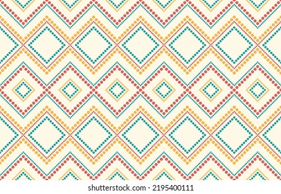 Patrón étnico oriental. Resumen diseño de fondo de patrones geométricos étnicos, fondo de frontera indio, alfombra, papel de pared, ropa, envoltura, batismo, tela, ilustración vectorial de impresión tradicional