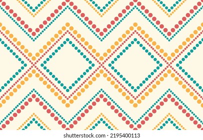 Patrón étnico oriental. Resumen diseño de fondo de patrones geométricos étnicos, fondo de frontera indio, alfombra, papel de pared, ropa, envoltura, batismo, tela, ilustración vectorial de impresión tradicional