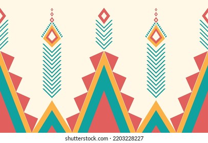 Oriental ethnic pattern. Abstract ethnic geometric pattern background design wallpaper, Indian border background,carpet,wallpaper,clothing,wrapping,batic,fabric, traditional print vector illustration