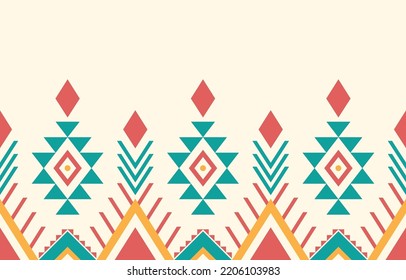 Oriental ethnic pattern. Abstract ethnic geometric pattern background design wallpaper, Indian border background,carpet,wallpaper,clothing,wrapping,batic,fabric, traditional print vector illustration