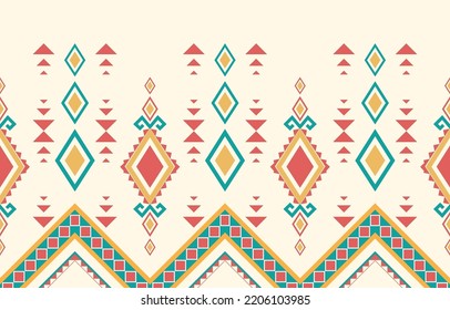 Oriental ethnic pattern. Abstract ethnic geometric pattern background design wallpaper, Indian border background,carpet,wallpaper,clothing,wrapping,batic,fabric, traditional print vector illustration
