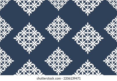 ethnisches Muster des Orients. Abstrakte, ethnisch geometrische Muster, Hintergrund-Design-Tapete, indischer Grenzhintergrund, Teppich, Tapete, Kleidung, Umhüllung, Batic, Stoff, traditionelle Vektorgrafik