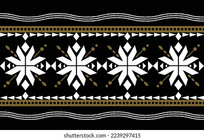Patrón étnico oriental. Resumen diseño de fondo de patrones geométricos étnicos, fondo de frontera indio, alfombra, papel de pared, ropa, envoltura, batismo, tela, ilustración vectorial de impresión tradicional