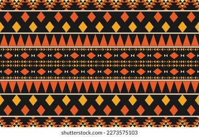 Patrón étnico oriental. Resumen diseño de fondo de patrones geométricos étnicos, fondo de frontera indio, alfombra, papel de pared, ropa, envoltura, batismo, tela, ilustración vectorial de impresión tradicional