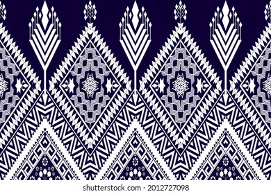 Oriental ethnic pattern traditional background Design for carpet,wallpaper,clothing,wrapping,batik,fabric,Vector illustration embroidery style.