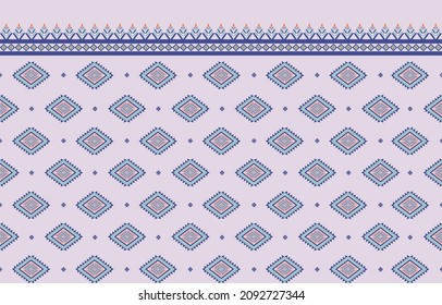 Oriental ethnic pattern traditional background seamless pattern native Mexican textiles for print, fabric, carpet, batik, vector illustration embroidery style