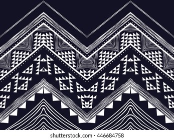 Oriental ethnic pattern traditional background Design for carpet,wallpaper,clothing,wrapping,batik,fabric,Vector illustration embroidery style. 