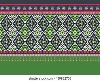 Oriental ethnic pattern traditional.Design for background,carpet,wallpaper,clothing,wrapping,fabric,Vector illustration.