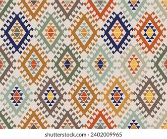 Oriental ethnic pattern.Design for fabric, curtain, background, carpet, wallpaper, clothing, wrapping, Batik, cloth.etc.	