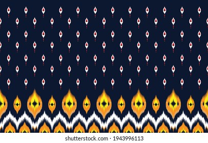 Oriental ethnic seamless pattern traditional background Design for carpet,wallpaper,clothing,wrapping,batik,fabric,Vector illustration embroidery style.