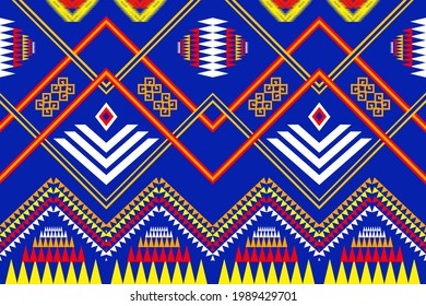 Oriental ethnic seamless pattern traditional background Design for carpet,wallpaper,clothing,wrapping,batik,fabric,Vector illustration embroidery style.