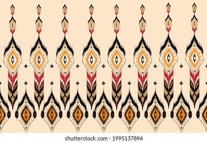 Oriental ethnic seamless pattern traditional background 
Design for carpet,wallpaper,clothing,wrapping,batik,
fabric,Vector illustration embroidery style.